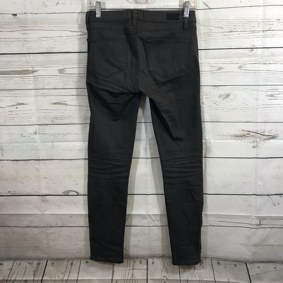 PAIGE Cara Ankle Zip Ultra Skinny Concrete Jeans - Picture 5 of 7